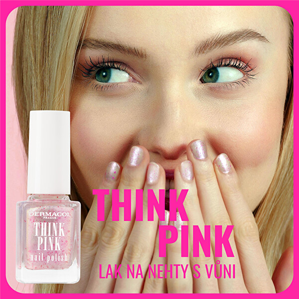 Lak na nehty s vůní Think Pink (Nail Polish) 11 ml