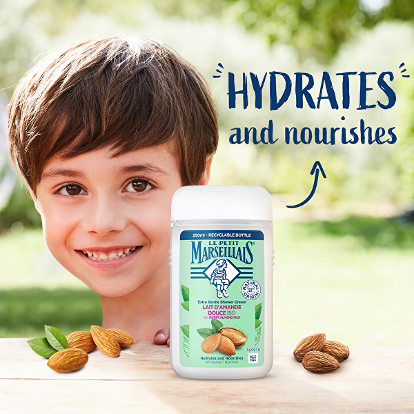 Krémový sprchový gel BIO Sweet Almond Milk Shower Cream