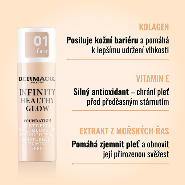 Lehký rozjasňující make-up (Infinity Healthy Glow Foundation) 20 g