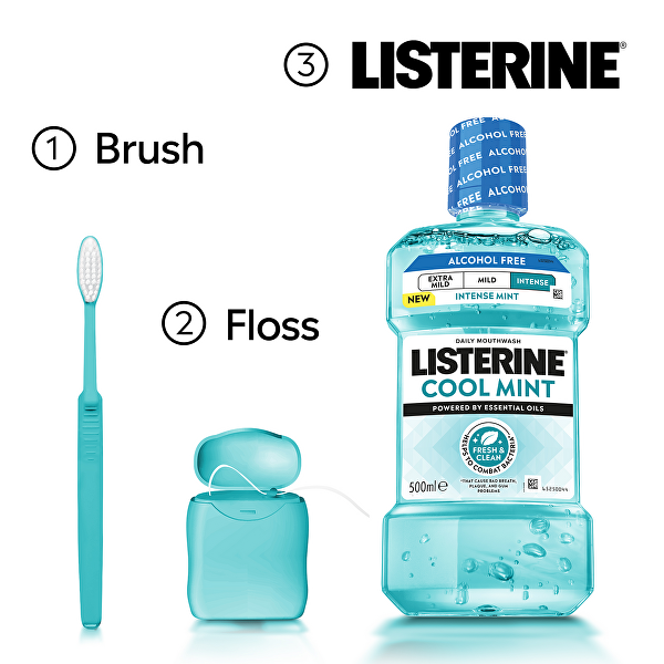 Ústní voda Cool Mint Intense Mouthwash 500 ml