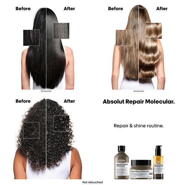 Dvoufázový olej pro poškozené vlasy Absolut Repair Molecular (Bi-Phase Oil)