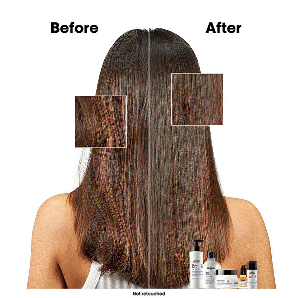 Mască pentru păr vopsit și deteriorat, pentru strălucirea părului, culoare de lungă durată, textură bogată Serie Expert Metal Detox (Professional Mask)
