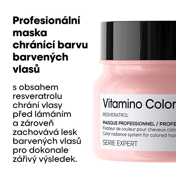 Maska pro barvené vlasy Série Expert Resveratrol Vitamino Color (Masque)