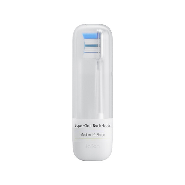 Náhradní hlavice pro zubní kartáček 2.0 Super-Clean Transparent