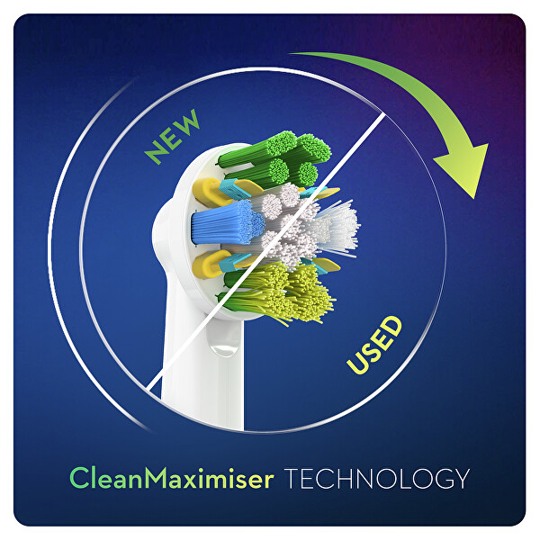 Csere kefefejek technológiával CleanMaximiser Floss Action
