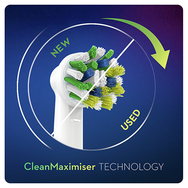 Csere fogkefe fej technológiával CleanMaximiser CrossAction