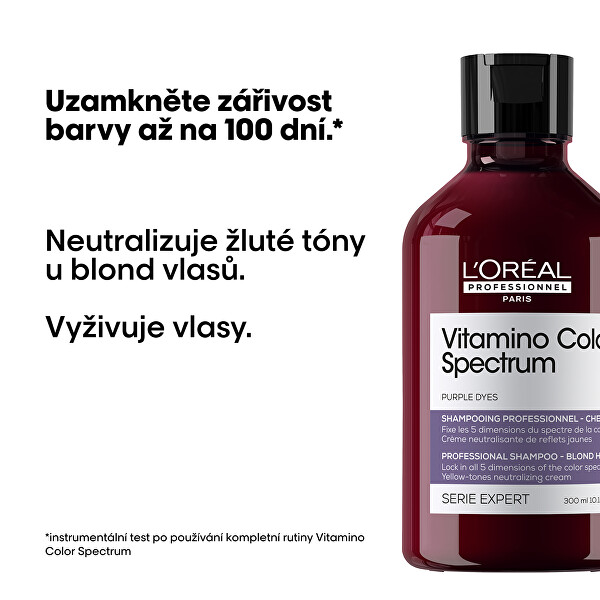 Neutralizační šampon pro blond vlasy Vitamino Color Spectrum Purple Dyes (Professional Shampoo)
