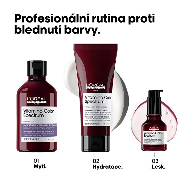 Neutralizační šampon pro blond vlasy Vitamino Color Spectrum Purple Dyes (Professional Shampoo)