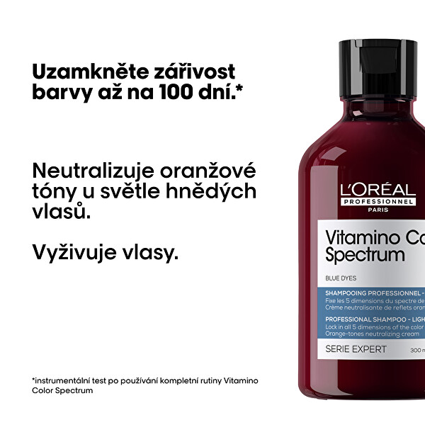 Neutralizační šampon pro světle hnědé vlasy Vitamino Color Spectrum Blue Dyes (Professional Shampoo)