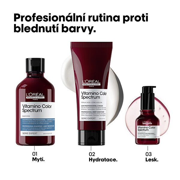 Neutralizační šampon pro světle hnědé vlasy Vitamino Color Spectrum Blue Dyes (Professional Shampoo)
