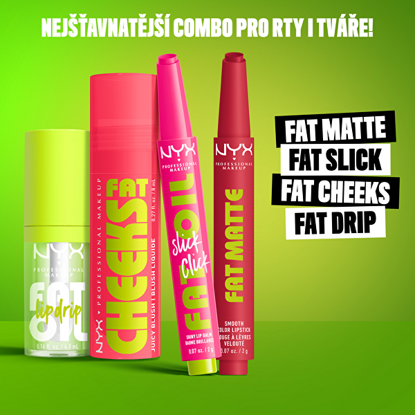 Matný balzám na rty Fat Matte Smooth Color Lipstick 2 g