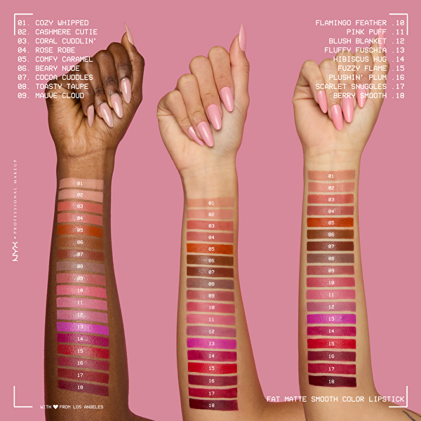 Matný balzám na rty Fat Matte Smooth Color Lipstick 2 g