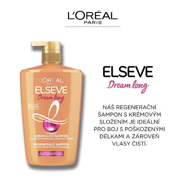 Obnovující šampon pro poškozené dlouhé vlasy Elseve Dream Long (Shampoo)