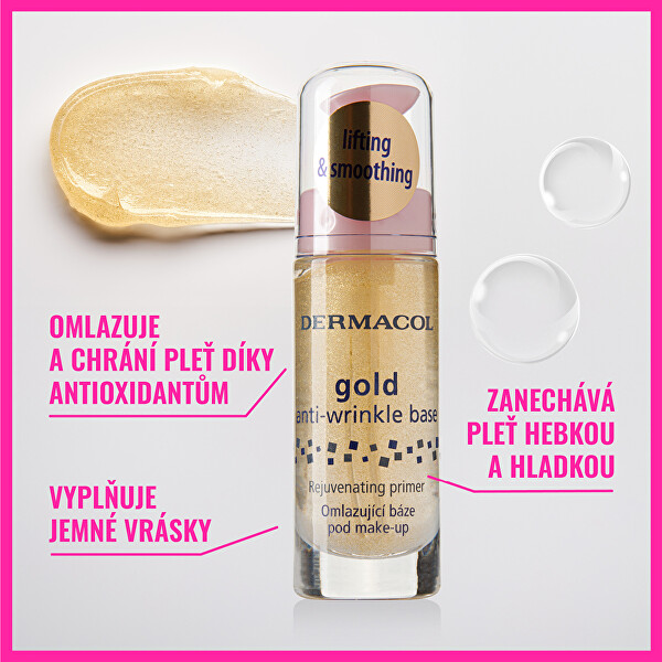 Omlazující báze pod make-up se zlatem (Gold Anti-Wrinkle Base)