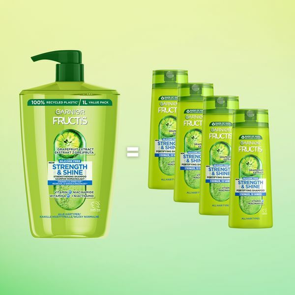 Posilující šampon pro všechny typy vlasů bez lesku a síly Fructis Strength & Shine (Strengthening Shampoo)