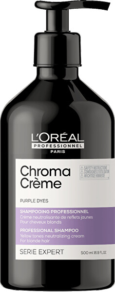 Professionelles Lila-Shampoo zur Neutralisierung von Gelbtönen Serie Expert Chroma Crème (Purple Dyes Shampoo)