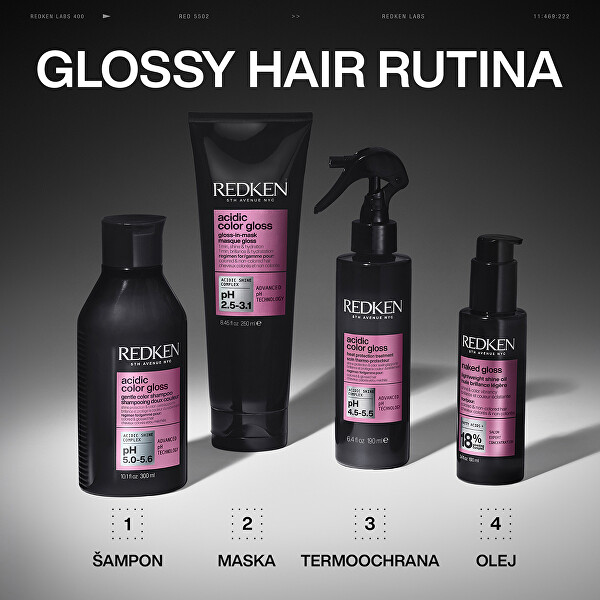 Rozjasňující maska pro barvené vlasy Redken Acidic Color Gloss (Gloss-In-Mask)
