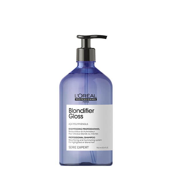 Regeneráló és fényesítő sampon szőke hajra Série Expert Blondifier (Gloss Shampoo)