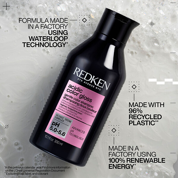Rozjasňující šampon pro dlouhotrvající barvu a lesk vlasů Acidic Color Gloss (Gentle Color Shampoo)