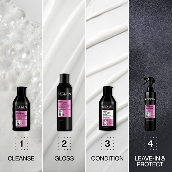 Rozjasňujúci šampón pre dlhotrvajúcu farbu a lesk vlasov Acidic Color Gloss (Gentle Color Shampoo)
