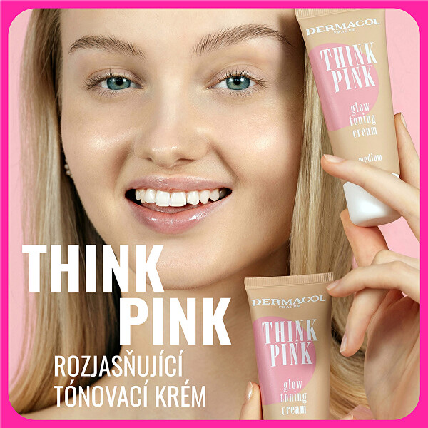 Rozjasňující tónovací krém Think Pink (Glow Toning Cream) 30 ml
