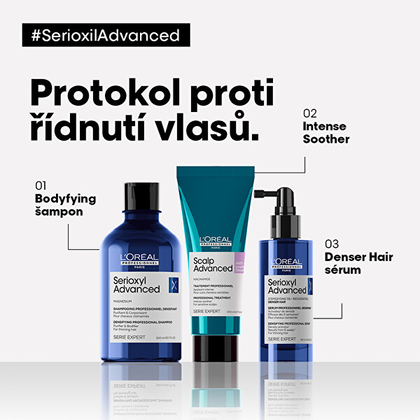 Šampón pre rednúce vlasy Serioxyl Advanced ( Body fying Shampoo)