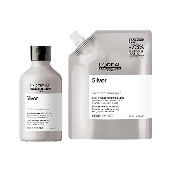 Șampon argintiu pentru păr gri și alb Magnesium Silver (Neutralising Shampoo For Grey And White Hair)