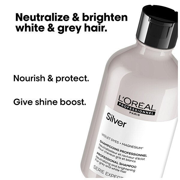Ezüst sampon ősz és fehér hajszálakra Magnesium Silver (Neutralising Shampoo For Grey And White Hair)