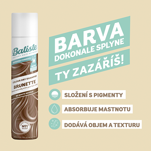 Suchý šampon pro hnědé odstíny vlasů (Dry Shampoo Plus Beautiful Brunette)