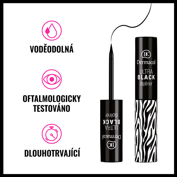 Tekuté oční linky (Ultra Black Dipliner) 2,8 ml
