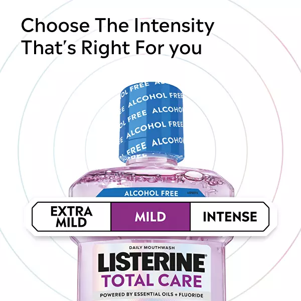 Ústní voda kompletní péče bez alkoholu Total Care Teeth Protection Mild Taste