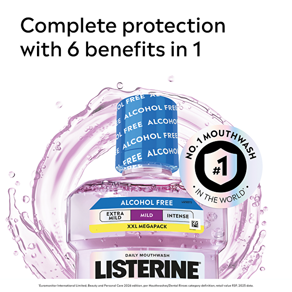 Ústní voda kompletní péče bez alkoholu Total Care Teeth Protection Mild Taste
