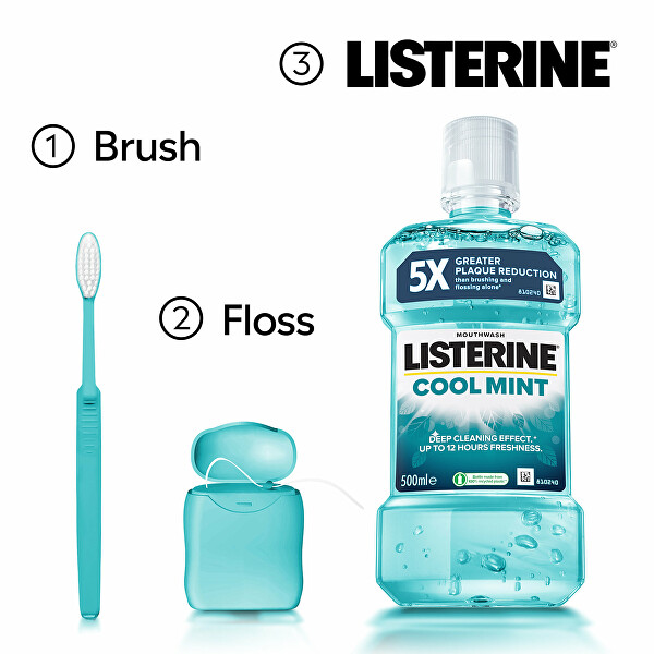 Ústní voda proti zubnímu povlaku Coolmint