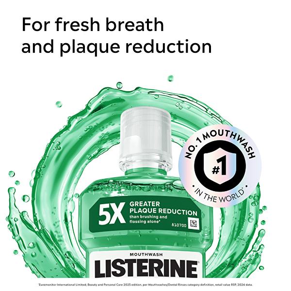 Apă de gură împotriva plăcii bacteriene Fresh Burst