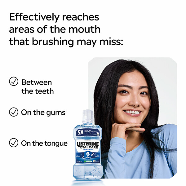 Ústní voda s bělicím účinkem Total Care Stay White