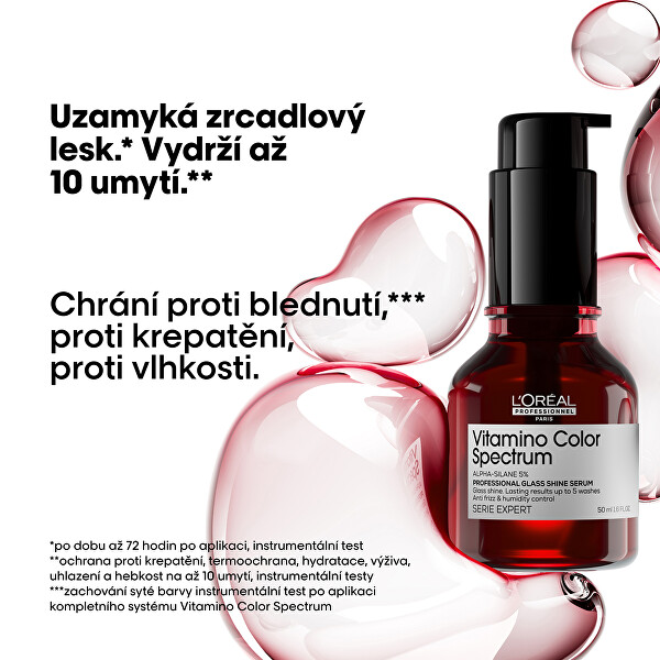 Bezoplachové sérum na vlasy Vitamino Color Spectrum (Professional Glass Shine Serum)