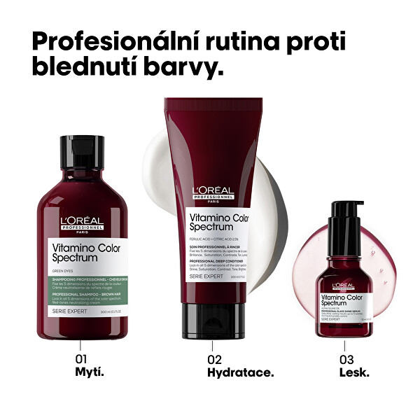Neutralizační šampon pro hnědé vlasy Vitamino Color Spectrum Green Dyes (Professional Shampoo)