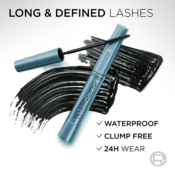 Rimel rezistent la apă Telescopic (Waterproof Mascara) 8 ml