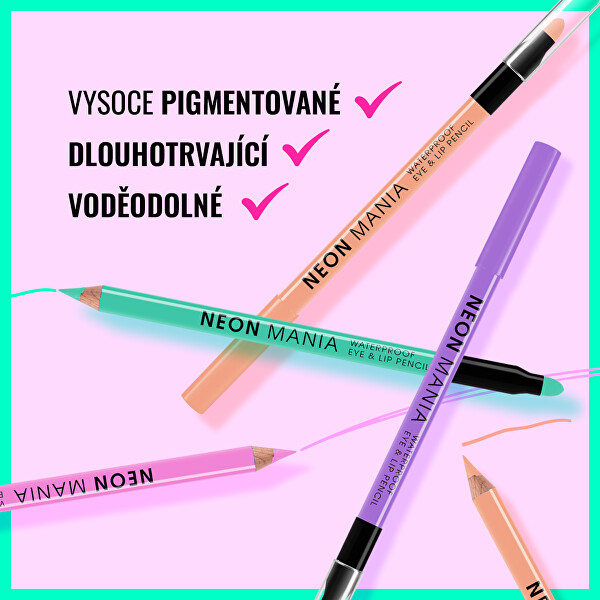 Voděodolná tužka na oči a rty Neon Mania (Waterproof Eye & Lip Pencil) 1,1 g
