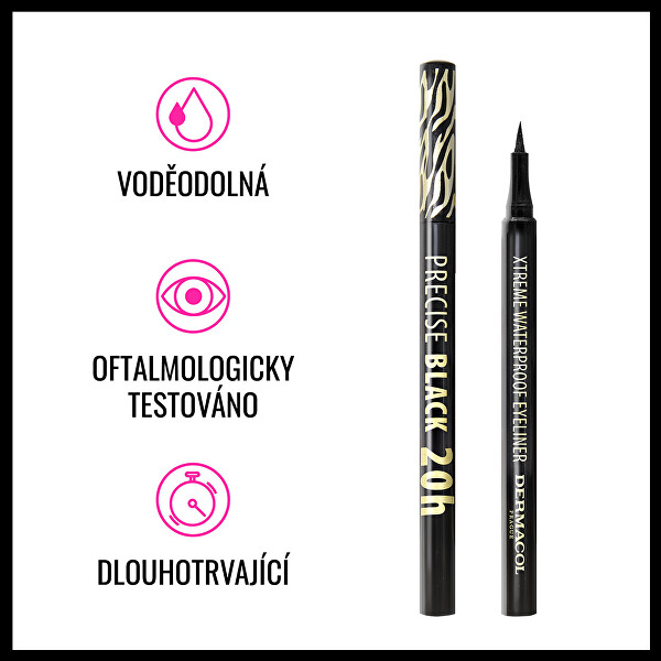Voděodolné oční linky Precise 20h (Xtreme Waterproof Eyeliner) 1 ml