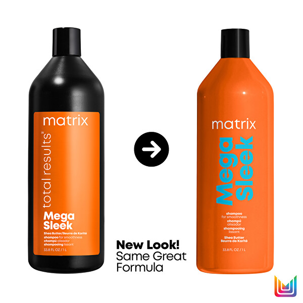 Glättendes Shampoo für widerspenstiges Haar Total Results Mega Sleek (Shampoo for Smoothness)