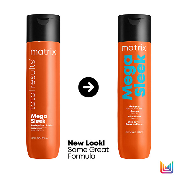 Glättendes Shampoo für widerspenstiges Haar Total Results Mega Sleek (Shampoo for Smoothness)