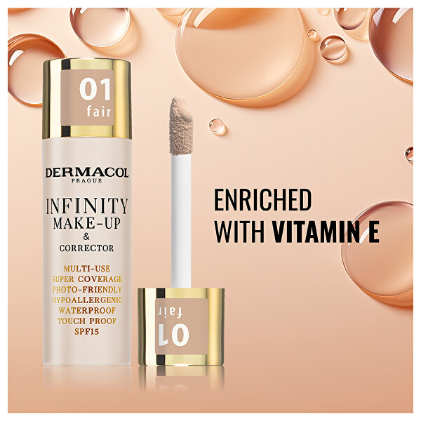 Vysoce krycí make-up a korektor Infinity (Multi-Use Super Coverage Waterproof Touch) 20 g