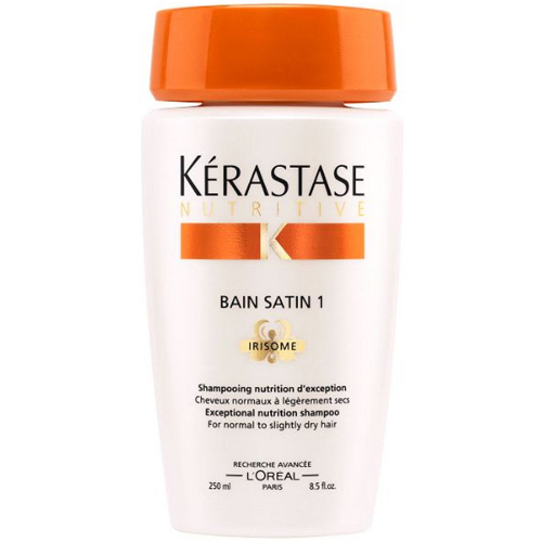Hloubkově vyživující šampon pro normální až suché vlasy Bain Satin 1 Irisome (Exceptional Nutrition Shampoo)