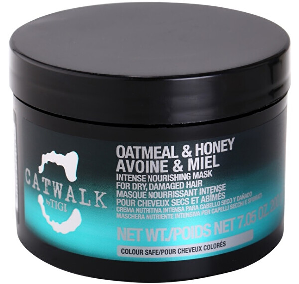 Intenzívna vyživujúca maska pre suché a poškodené vlasy Catwalk Oatmeal & Honey (Intense Nourishing Mask)