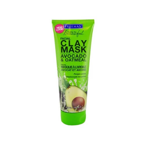 Jílová pleťová maska s avokádem a ovsem (Facial Clay Mask Avocado & Oatmeal)