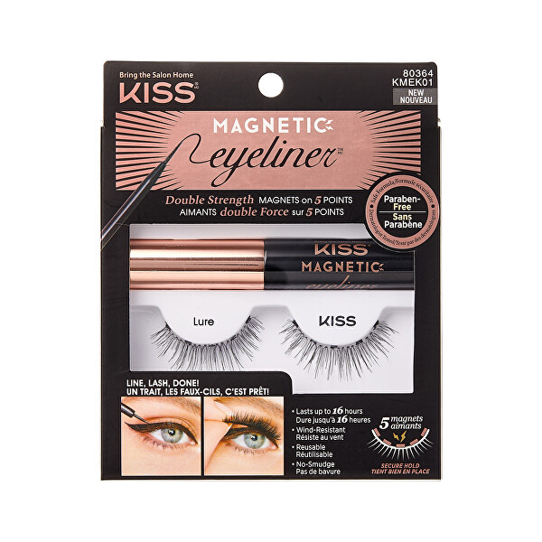 Magnetické umělé řasy s očními linkami (Magnetic Eyeliner & Lash Kit)