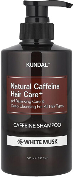Šampon proti vypadávání vlasů s kofeinem Natural Caffeine Hair Care+ White Musk (Caffeine Shampoo)