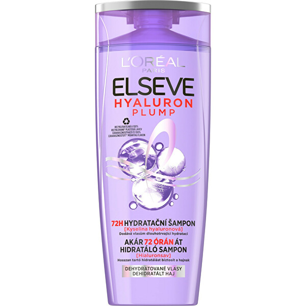 Hydratační šampon s kyselinou hyaluronovou Elseve Hyaluron Plump 72H (Hydrating Shampoo)