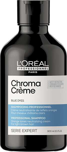 Shampoo professionale blu neutralizzante per i toni arancioni Serie Expert Chroma Crème (Blue Dyes Shampoo)